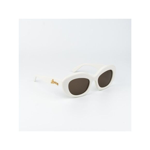 Loewe CURVY Women Sunglasses Ivory Brown Square LW40153I 25E NEW AUTHENTIC main image 6